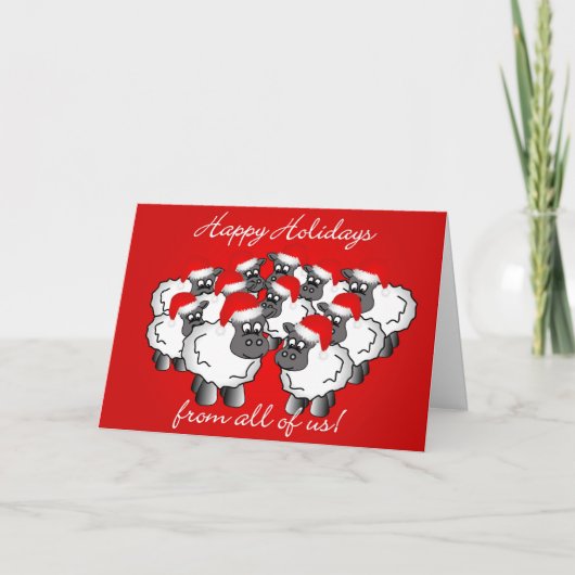 Cartes Pour Fêtes Annuelles Noël d'entreprise (Devant)