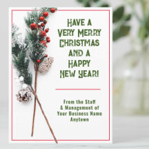 Noël d'entreprise de bon goût et élégant