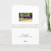 Cartes Pour Fêtes Annuelles Noël des Appalaches I (Dos)