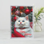 Cartes Pour Fêtes Annuelles Noël des Catlovers simples (Debout devant)
