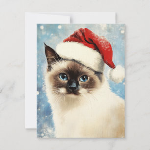 Cartes Pour Fêtes Annuelles Noël des chats balinais