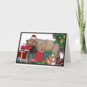 Cartes Pour Fêtes Annuelles Noël des chiots