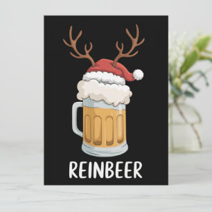 Cartes Pour Fêtes Annuelles Noël des couples drôles Reinbeer appariement vacan