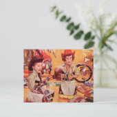 Cartes Pour Fêtes Annuelles Noël des cowboys (Debout devant)