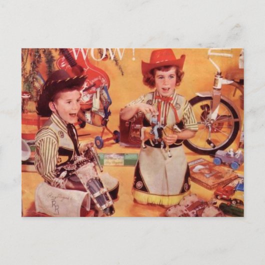 Cartes Pour Fêtes Annuelles Noël des cowboys (Devant)