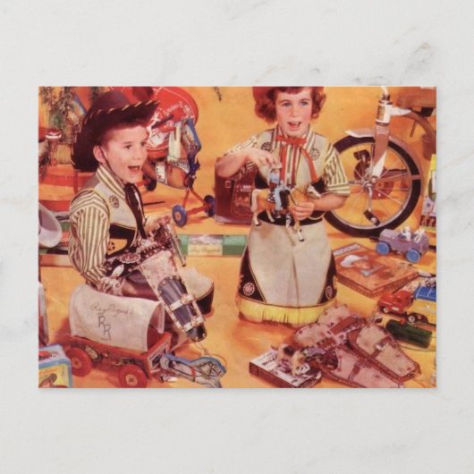 Cartes Pour Fêtes Annuelles Noël des cowboys (Devant)