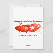 Cartes Pour Fêtes Annuelles Noël des écrevisses (Dos)