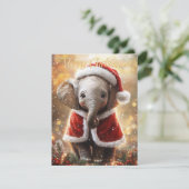Cartes Pour Fêtes Annuelles Noël des éléphants (Debout devant)