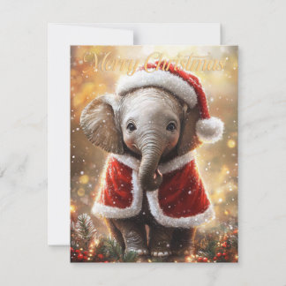 Cartes Pour Fêtes Annuelles Noël des éléphants