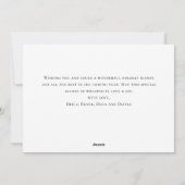 Cartes Pour Fêtes Annuelles Noël des Gnomes de Père Noël mignons (Dos)