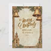 Cartes Pour Fêtes Annuelles Noël des Golden Bells (Devant)