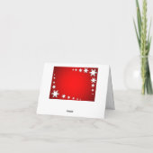 Cartes Pour Fêtes Annuelles Noël des motoneiges (Dos)