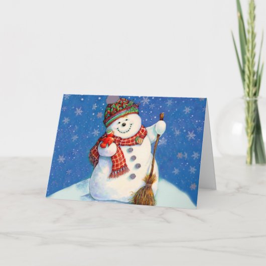 Cartes Pour Fêtes Annuelles Noël des motoneiges (Devant)