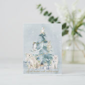 Cartes Pour Fêtes Annuelles Noël des neiges (Debout devant)