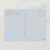 Cartes Pour Fêtes Annuelles Noël des neiges (Dos)