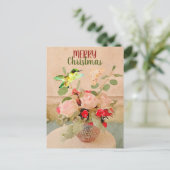 Cartes Pour Fêtes Annuelles Noël des papillons et des colibris (Debout devant)