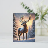 Cartes Pour Fêtes Annuelles Noël des rennes (Debout devant)