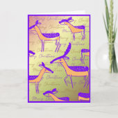 Cartes Pour Fêtes Annuelles Noël des rennes festifs modernes (Devant)