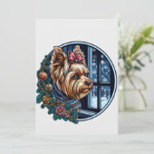 Cartes Pour Fêtes Annuelles Noël Design Yorky pour tous. (Debout devant)