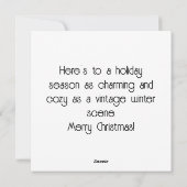 Cartes Pour Fêtes Annuelles Noël d'hiver antique à Londres (Dos)