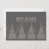 Cartes Pour Fêtes Annuelles Noël d'hiver minimal moderne Abstrait (Devant)