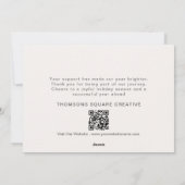 Cartes Pour Fêtes Annuelles Noël d'hiver minimal moderne Abstrait (Dos)