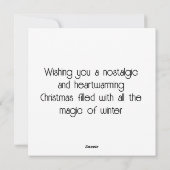 Cartes Pour Fêtes Annuelles Noël d'hiver nostalgique à Londres (Dos)