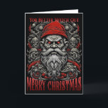 Cartes Pour Fêtes Annuelles Noël d'horreur Père Noël<br><div class="desc">Amusant design de Noël sur le thème de l'horreur avec un Père Noël effrayant. . ... </div>