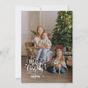 Cartes Pour Fêtes Annuelles Noël d'humeur cinématique