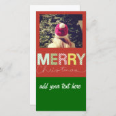 Cartes Pour Fêtes Annuelles Noël d'instagram (Devant / Derrière)