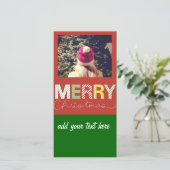 Cartes Pour Fêtes Annuelles Noël d'instagram (Debout devant)