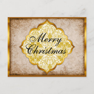 Cartes Pour Fêtes Annuelles Noël d'or