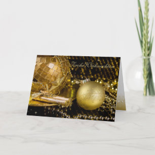 Cartes Pour Fêtes Annuelles Noël doré