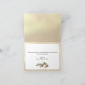 Cartes Pour Fêtes Annuelles Noël doré moderne 2 PHOTO Salutation (Intérieur)