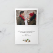 Cartes Pour Fêtes Annuelles Noël doré moderne 4 PHOTO Salutation (Intérieur)