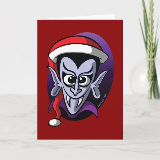 Cartes Pour Fêtes Annuelles Noël Dracula (Devant)