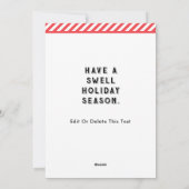 Cartes Pour Fêtes Annuelles Noël drôle (Dos)