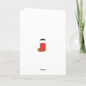 Cartes Pour Fêtes Annuelles Noël drôle (Dos)