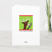 Cartes Pour Fêtes Annuelles Noël drôle (Dos)