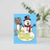 Cartes Pour Fêtes Annuelles Noël drôle (Debout devant)