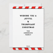 Cartes Pour Fêtes Annuelles Noël drôle (Dos)