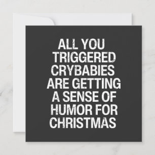 Cartes Pour Fêtes Annuelles Noël drôle anti-Woke