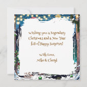 Cartes Pour Fêtes Annuelles Noël drôle Bigfoot Sasquatch Personnalisé (Dos)