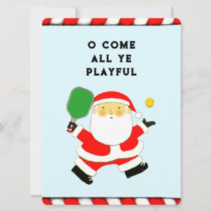 Cartes Pour Fêtes Annuelles Noël drôle de Pickleball