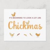 Cartes Pour Fêtes Annuelles Noël drôle de poulet (Devant)