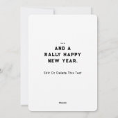 Cartes Pour Fêtes Annuelles Noël drôle de tennis (Dos)