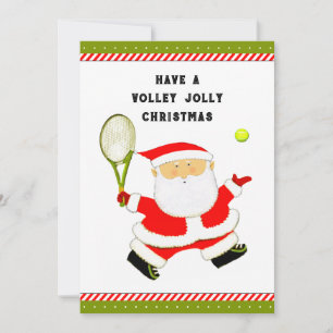 Cartes Pour Fêtes Annuelles Noël drôle de tennis