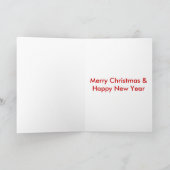 Cartes Pour Fêtes Annuelles Noël drôle d'ours blanc (Intérieur)