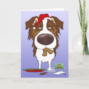 Cartes Pour Fêtes Annuelles Noël du berger australien