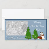 Cartes Pour Fêtes Annuelles Noël du berger australien (Devant / Derrière)